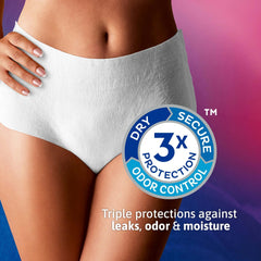 TENA cinturilla elástica y suave para ajuste cómodo y discreto