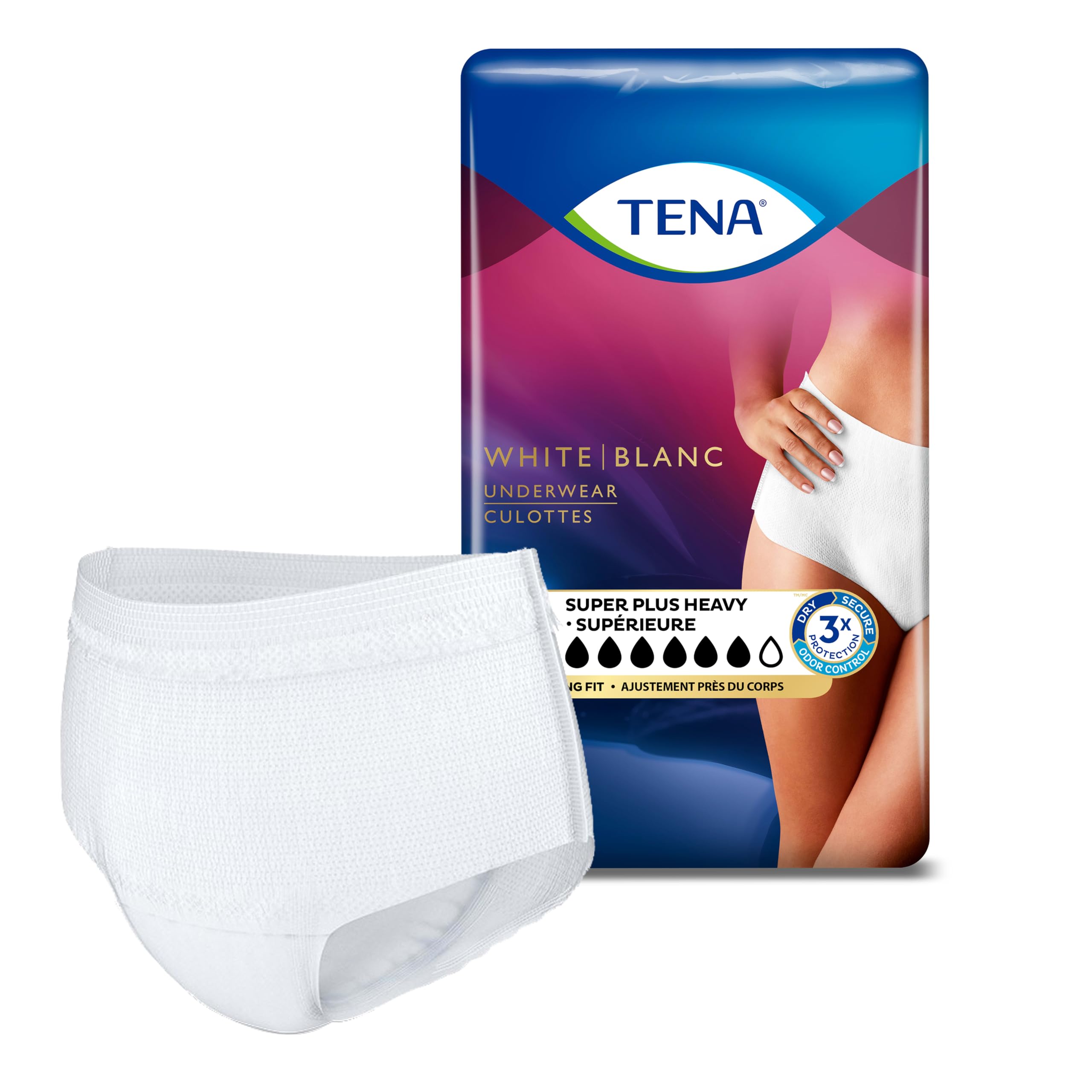 TENA detalle del núcleo superabsorbente que retiene humedad eficazmente