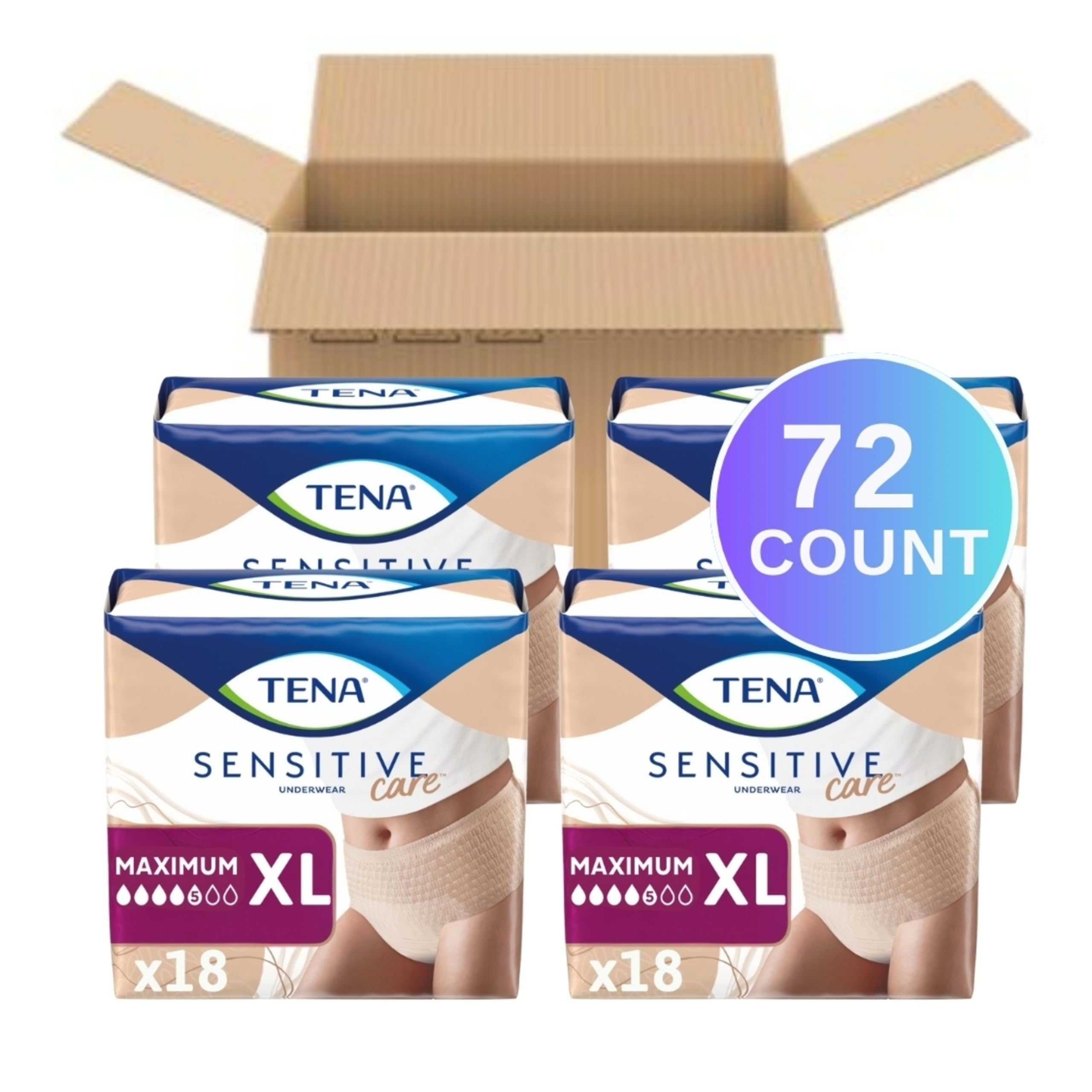 TENA close-up del núcleo superabsorbente que neutraliza olores
