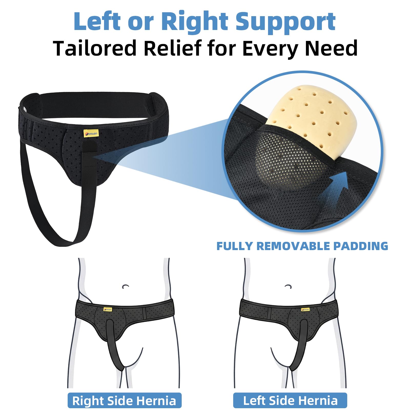 Tenbon cierre ajustable en velcro para ajuste personalizado