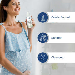 TenderGentle spray en uso postparto para limpieza sin enjuague
