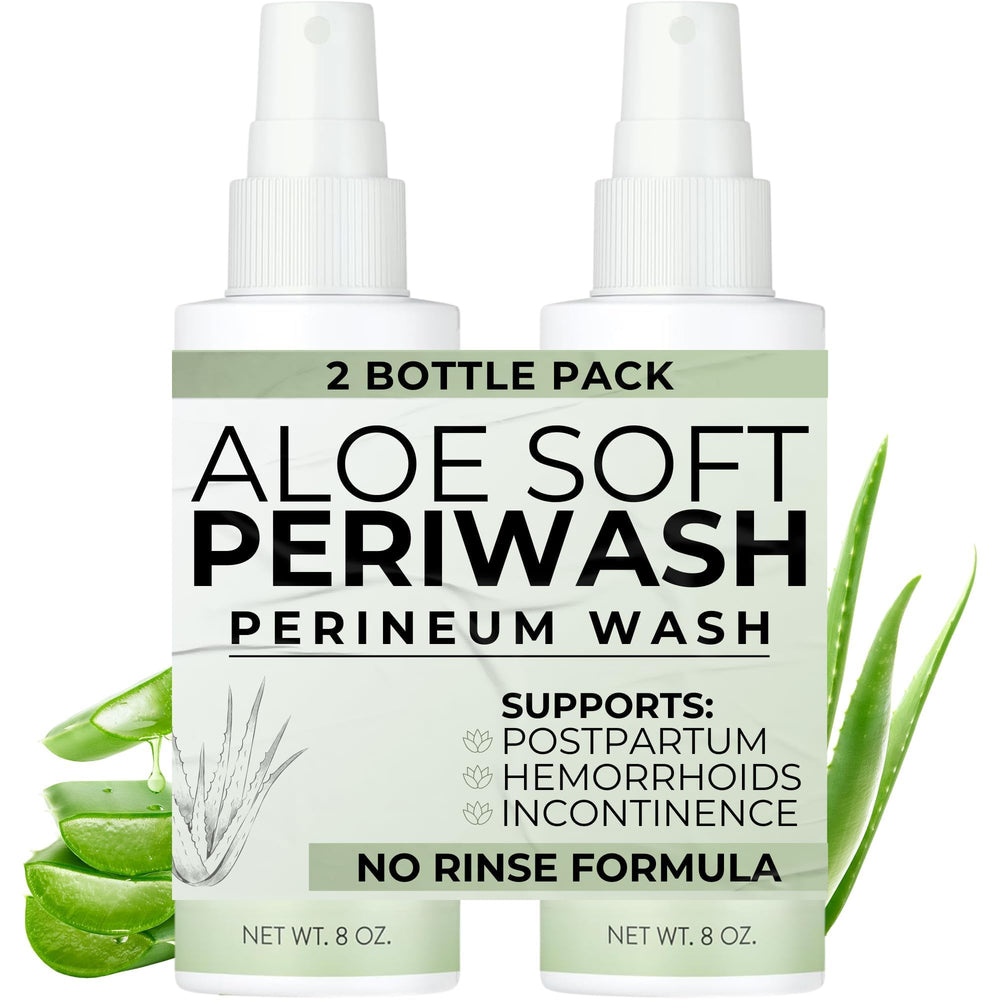 TenderGentle envase frontal Aloe Soft para limpieza perineal rápida