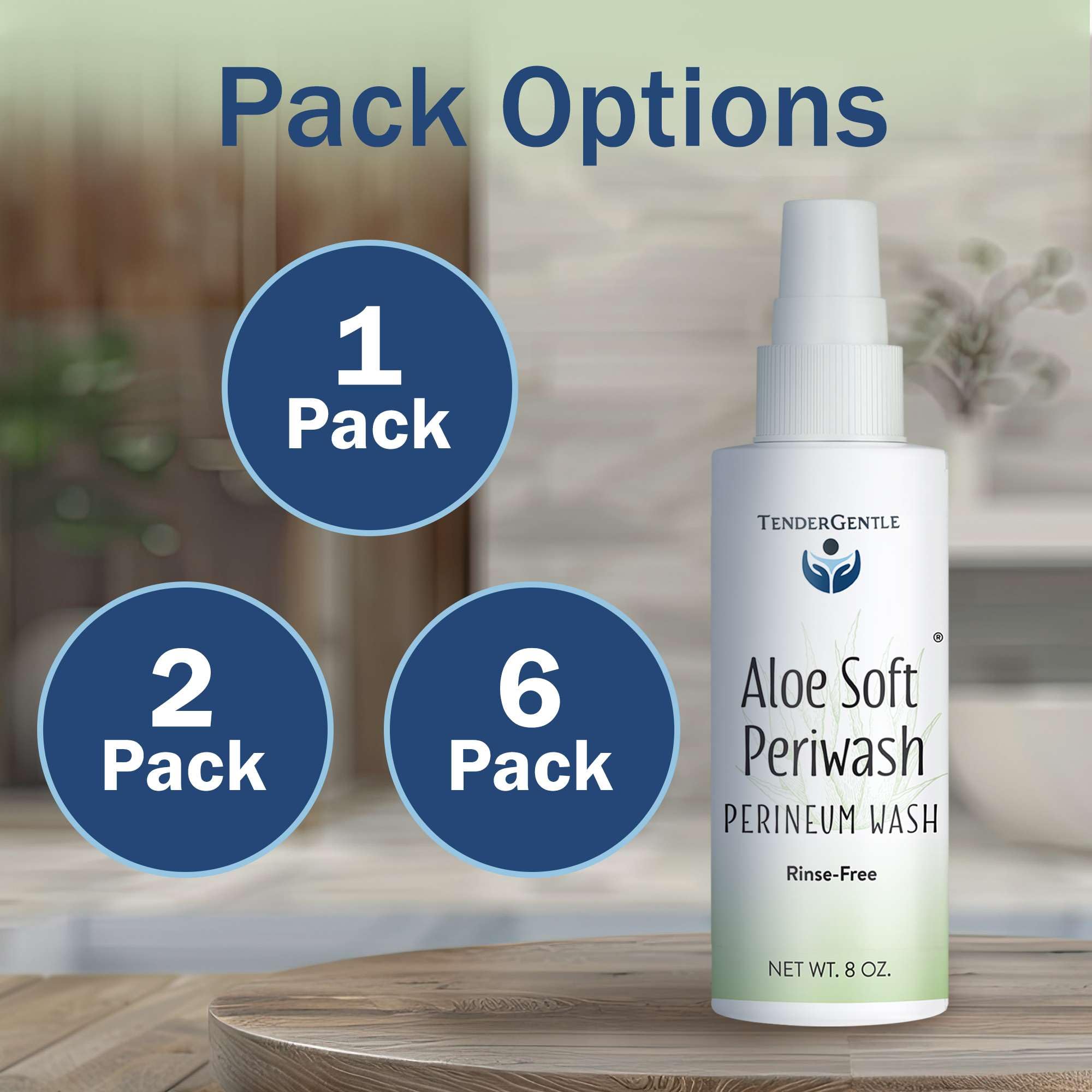 TenderGentle pack de seis botellas para suministro constante