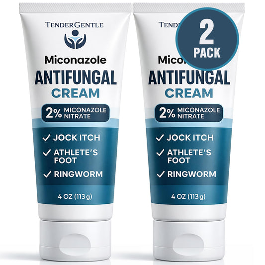 TenderGentle tubo frontal mostrando etiqueta y tamaño para fácil identificación