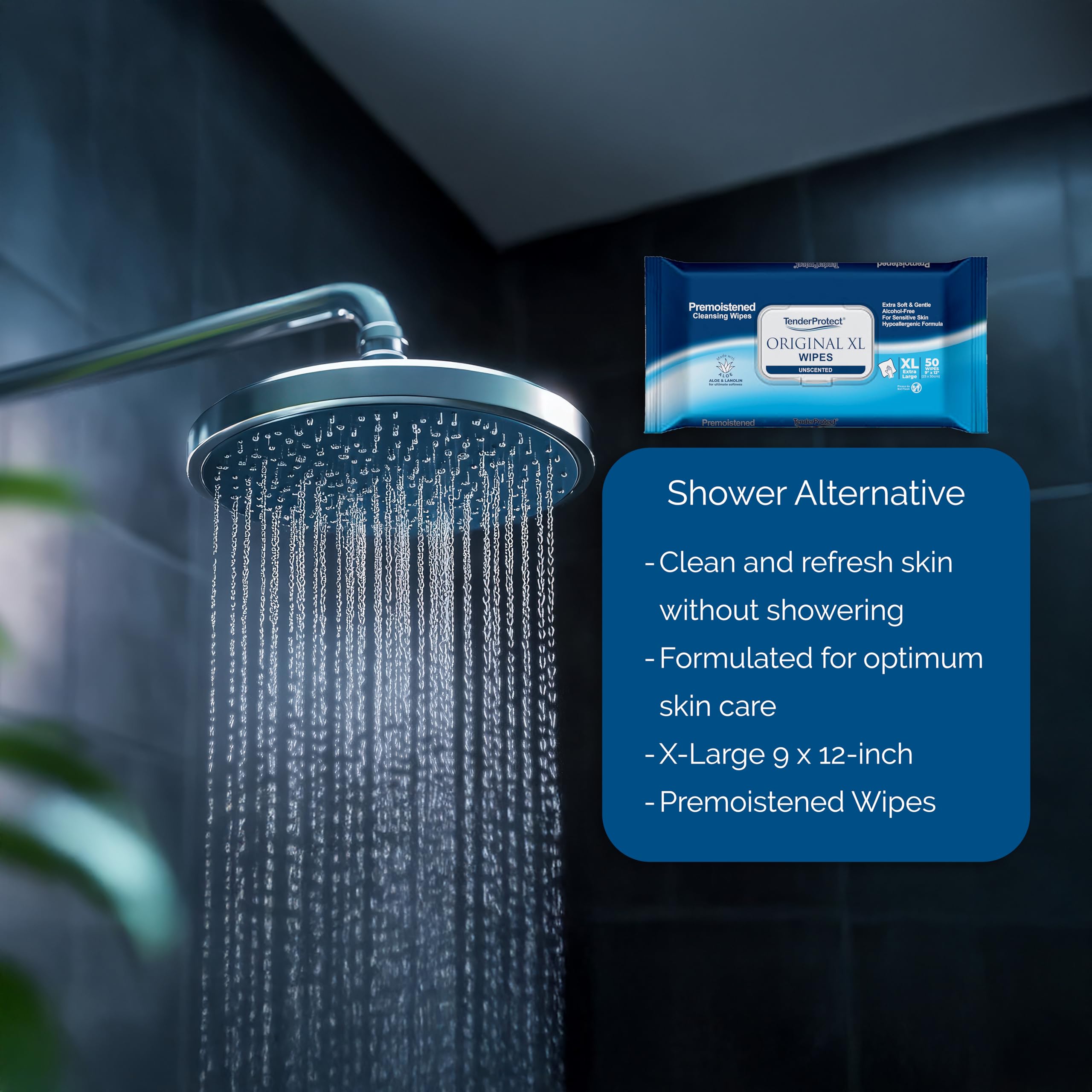 TENDERProtect etiqueta con ingredientes que destaca aloe y lanolina