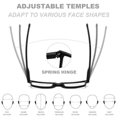 tenuopticss gafas puestas mientras se lee, reduce fatiga visual