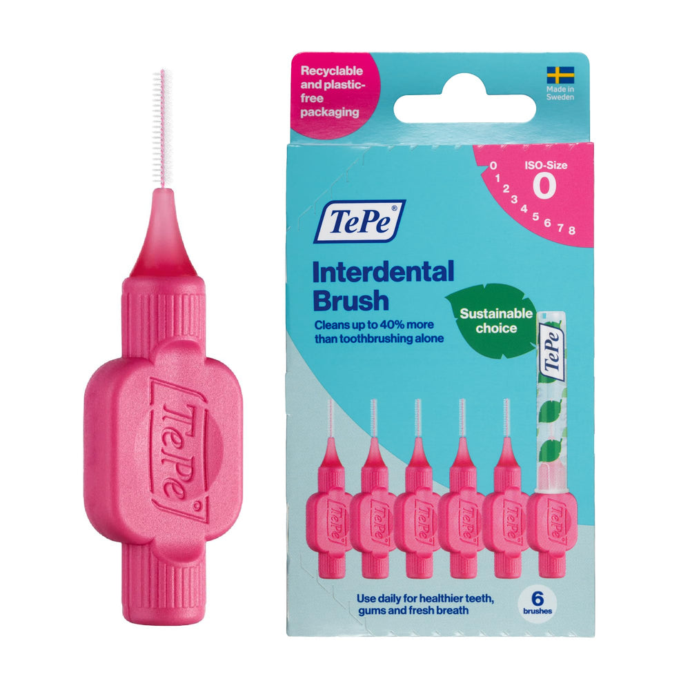 TePe cepillo interdental frontal pack rosa, limpieza precisa