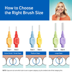 TePe intercambiando entre dientes, limpieza interdental eficaz y segura
