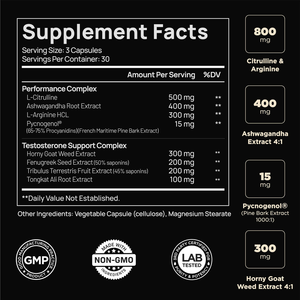TERRA ELMNT etiqueta con ingredientes y dosis para verificar composición