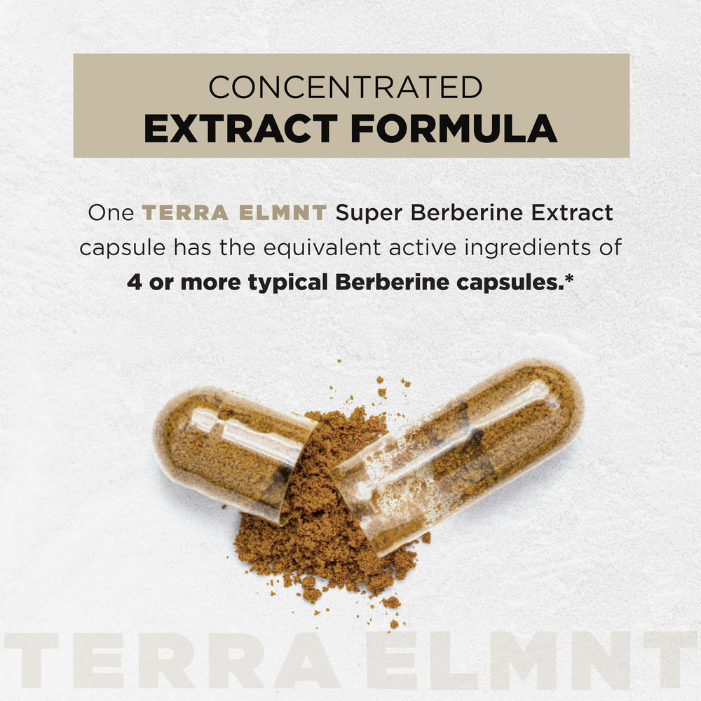 TERRA ELMNT etiqueta nutricional resaltando ingredientes potentes