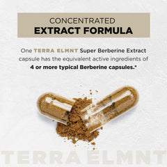 TERRA ELMNT etiqueta nutricional resaltando ingredientes potentes