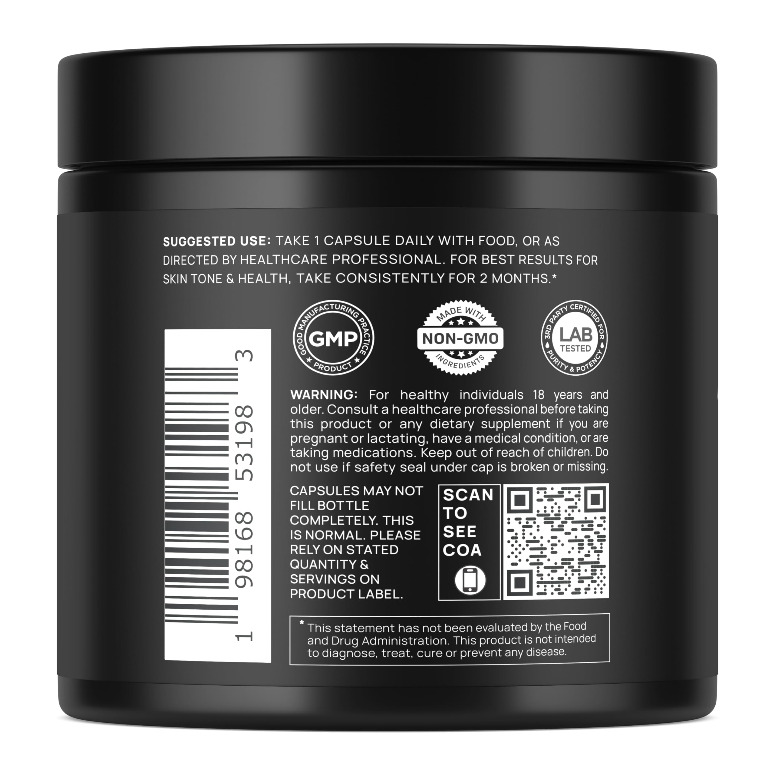 TERRA ELMNT detalle de textura de cápsula que destaca calidad y pureza