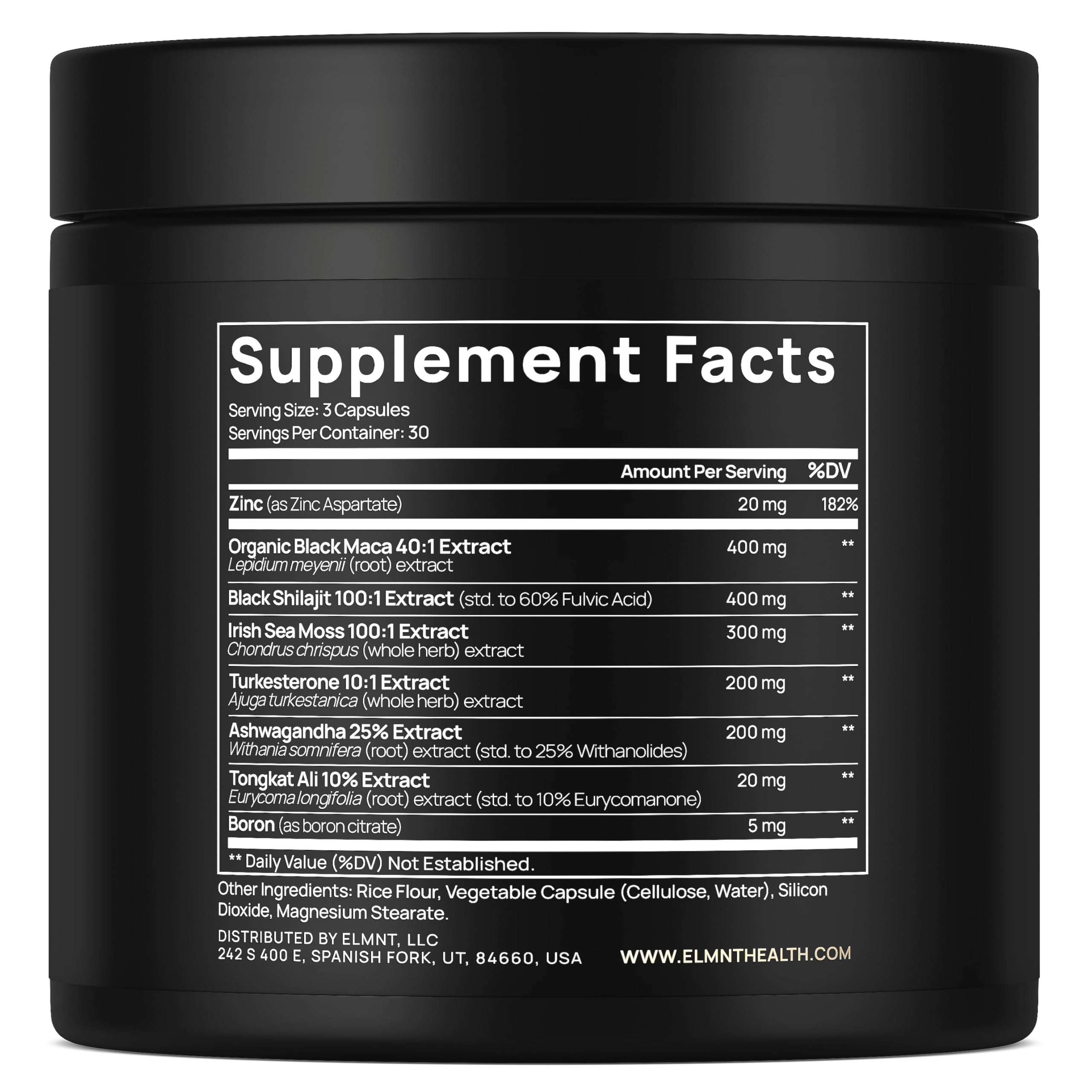 TERRA ELMNT ULTRA MALE botella en gimnasio junto a pesas mostrando uso activo