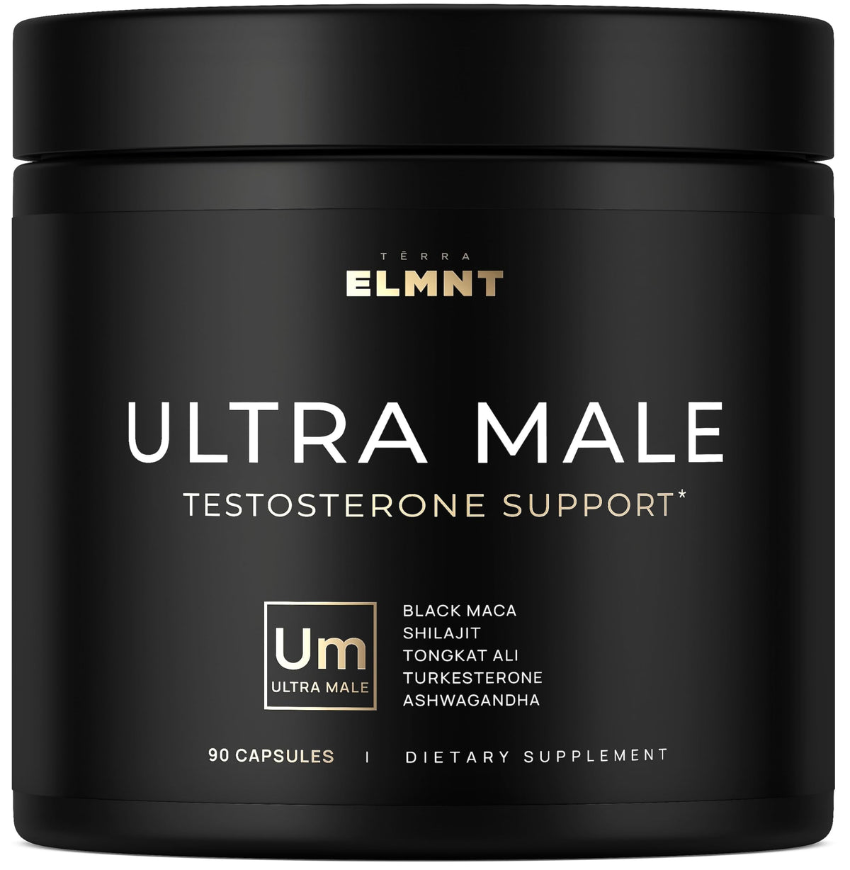 TERRA ELMNT ULTRA MALE frontal con etiqueta clara y beneficios visibles