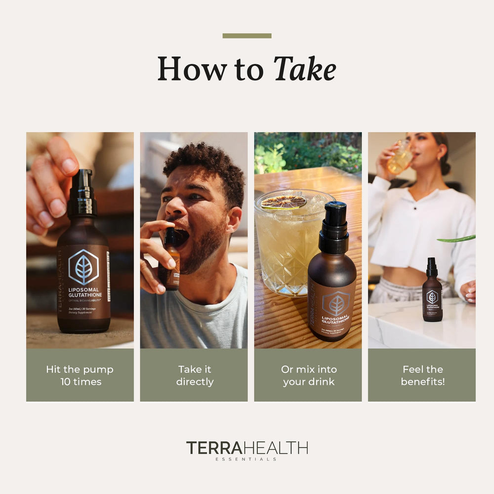 Terra Health persona aplicando y mezclando producto en bebida mostrando integración en rutina