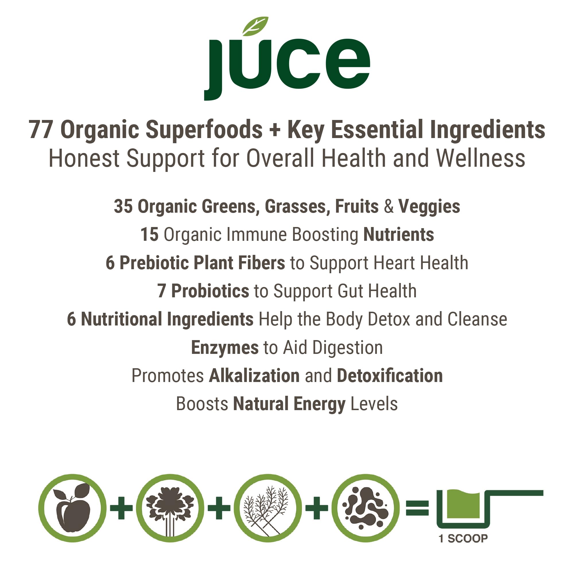 Terra Kai Organics etiqueta con lista de 77 superfoods y certificaciones