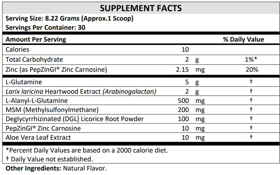 Terra Origin Larix laricina prebiotic fiber highlighting natural gut health support.