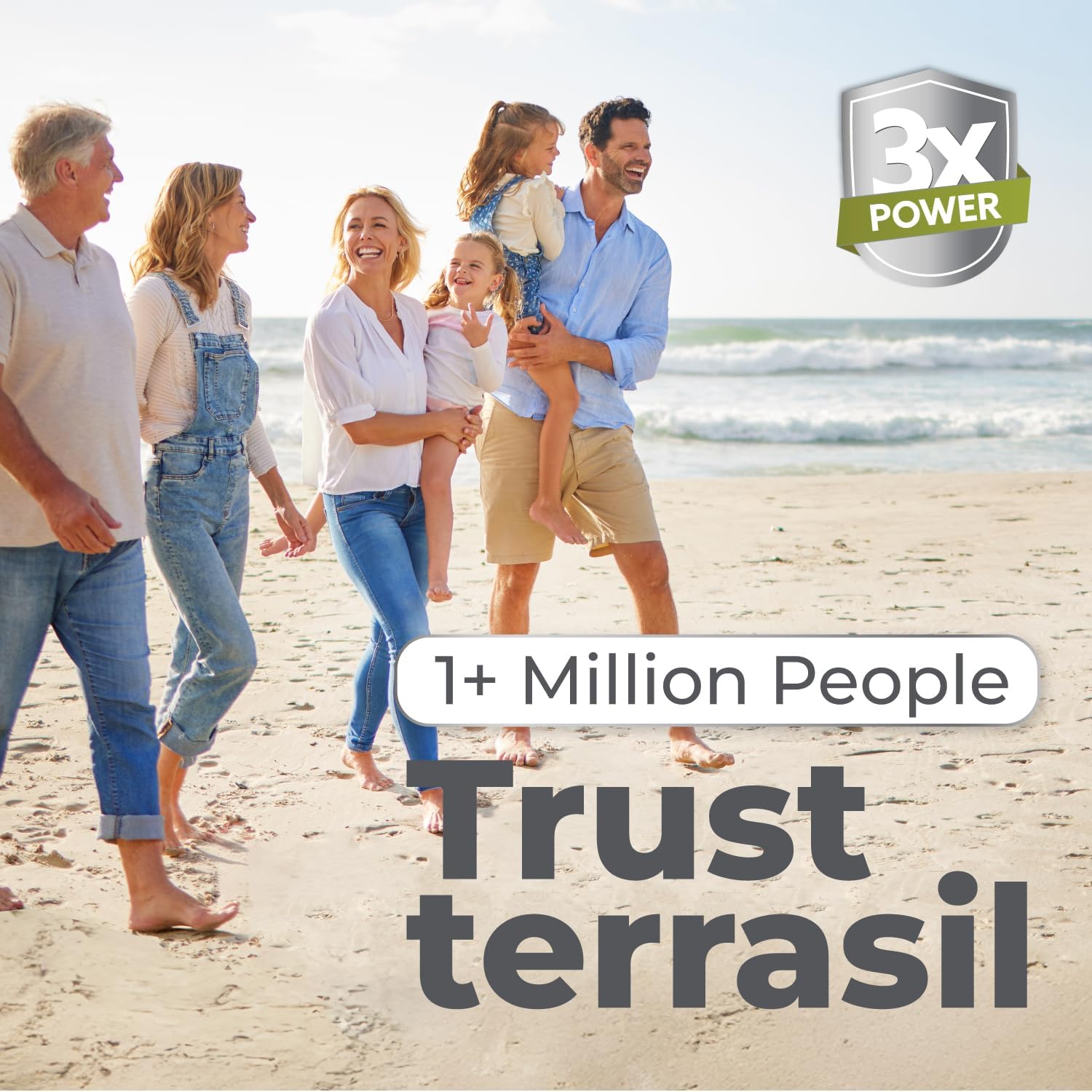 terrasil cierre del tubo mostrando dosificador, evita desperdicio