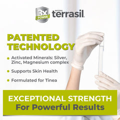 terrasil barra junto a una mano para comparar tamaño y manejar facilidad