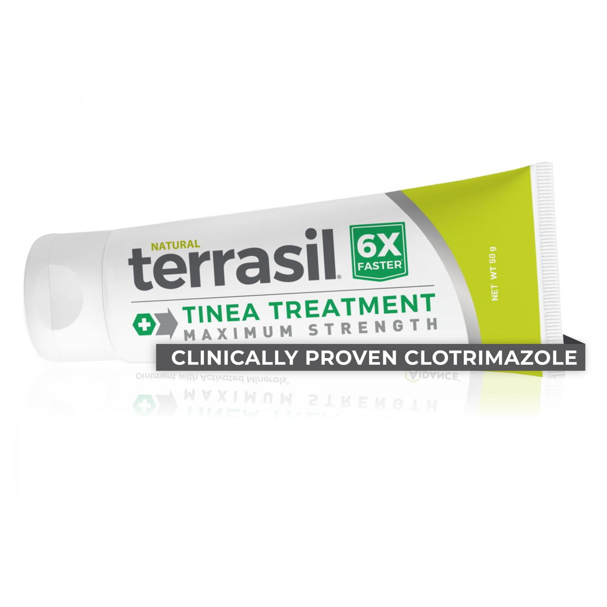 terrasil crema en tubo frontal mostrando etiqueta y tamaño práctico