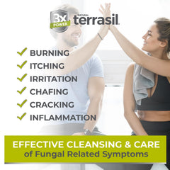terrasil etiqueta del producto destacando clotrimazol y minerales activos
