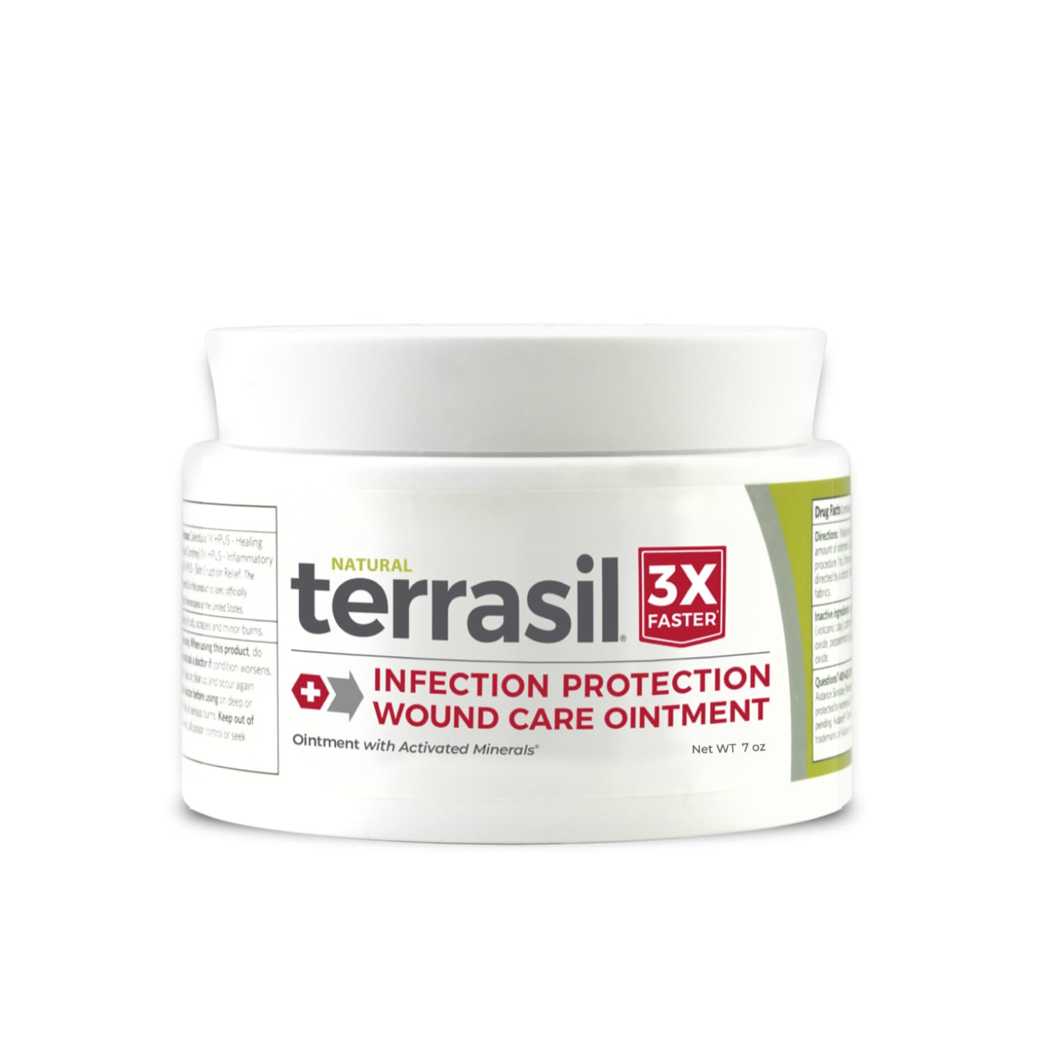 terrasil envase frontal 7oz mostrando protección para piel dañada