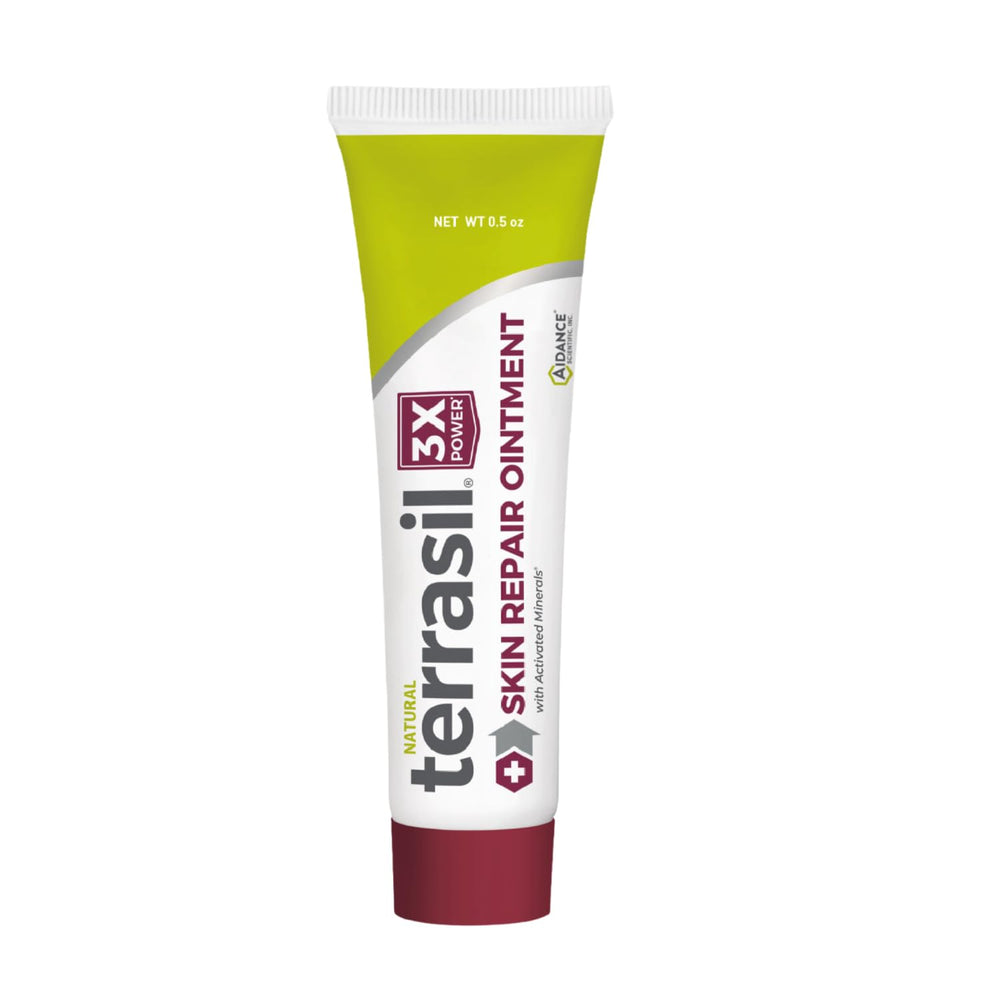 terrasil envase frontal 0.5 oz mostrando diseño y tamaño práctico