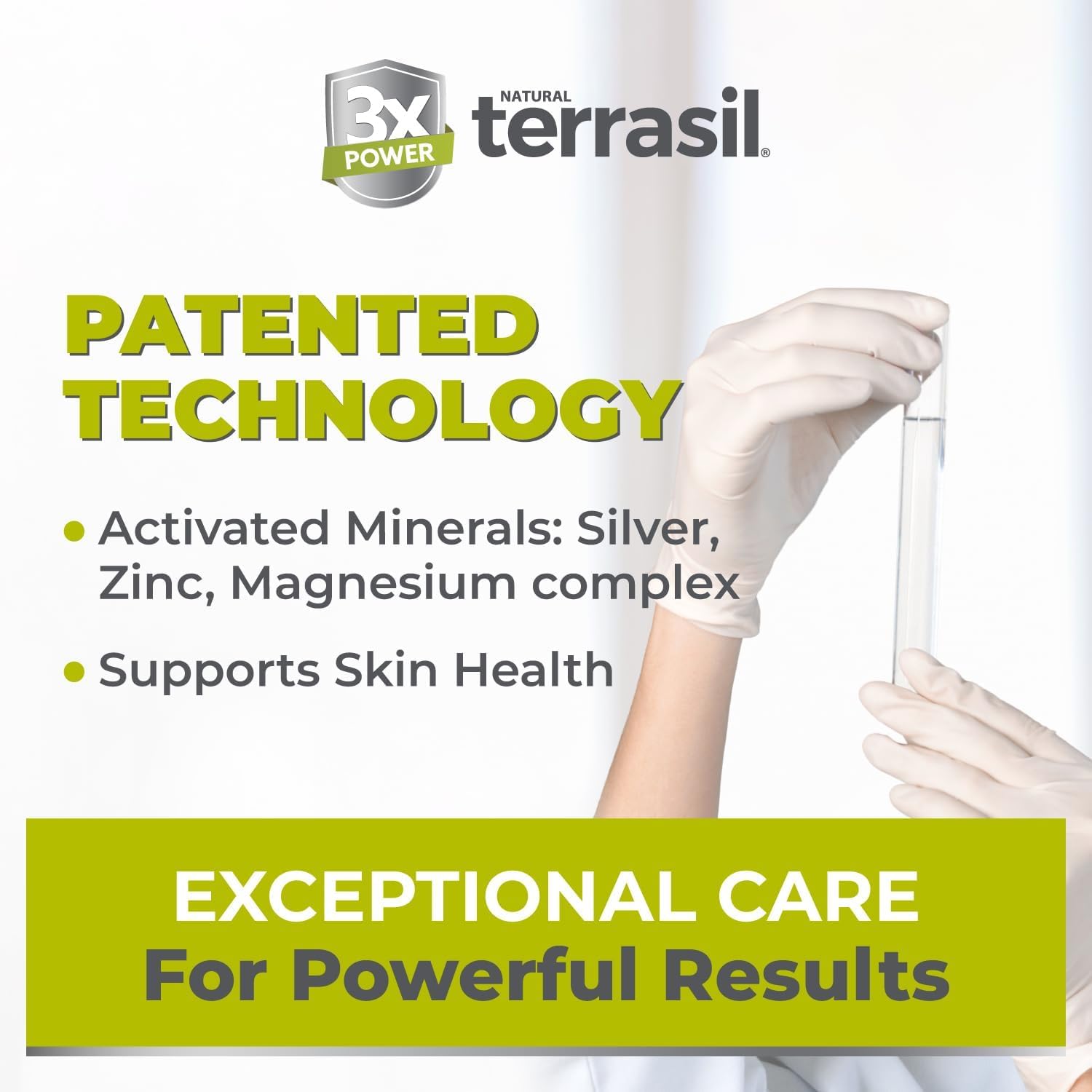 terrasil aplicación en pie mostrando alivio y limpieza antifúngica