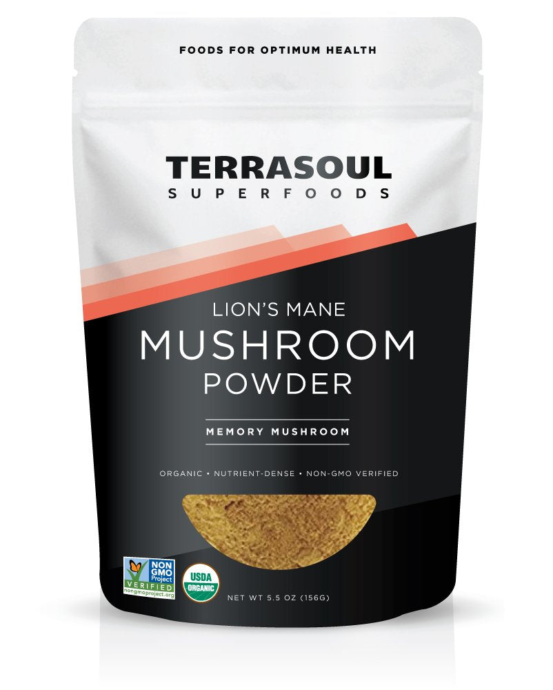 Terrasoul Superfoods empaque frontal mostrando extracto 4:1 y beneficio orgánico