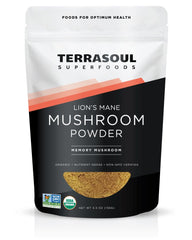 Terrasoul Superfoods empaque frontal mostrando extracto 4:1 y beneficio orgánico