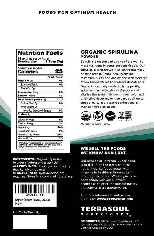 Terrasoul Superfoods textura verde en polvo ilustrando pureza y facilidad de mezcla