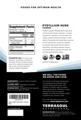Detalle de textura superfina del psyllium Terrasoul Superfoods, óptimo para mezcla homogénea