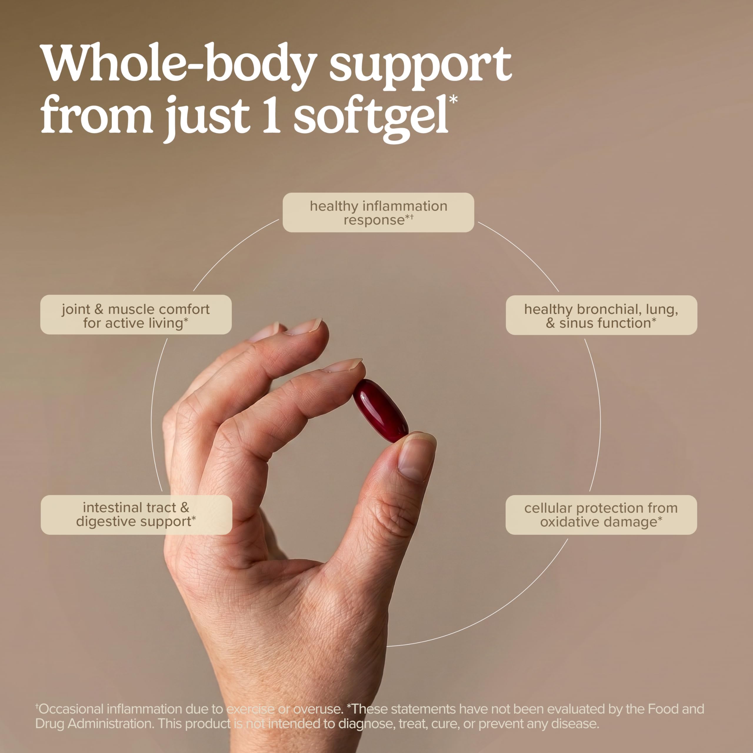Terry Naturally BosMed etiqueta con información nutricional visible