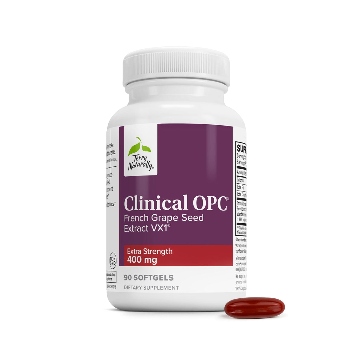 Terry Naturally vista frontal del envase que resalta apoyo cardiovascular