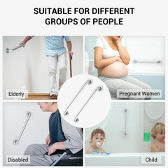 Tesuchan barra instalada en ducha demostrando agarre estable y prevención de resbalones