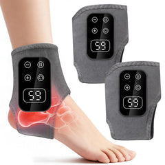 TEVIKE masajeador de pies frontal mostrando diseño portátil y apariencia gris para relajación