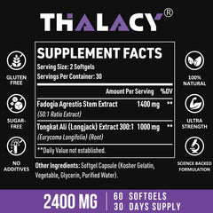 Thalacy detalle de softgel mostrando textura y fácil ingestión