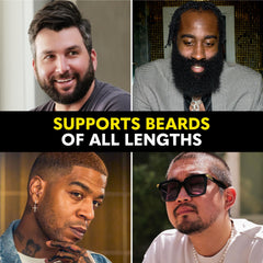 The Beard Club envase abierto con gomitas visibles para almacenamiento práctico