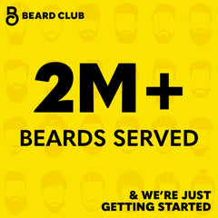 The Beard Club gomitas junto a productos de cuidado para uso complementario