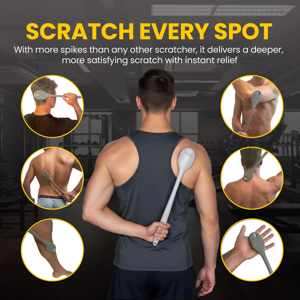 The Body Scratcher detalle del cabezal suave para zonas delicadas con confort