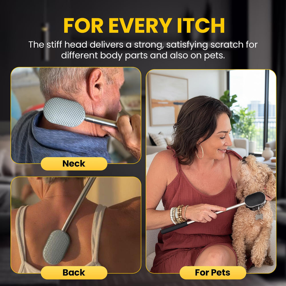 The Body Scratcher comparación de tamaño para referencia de escala