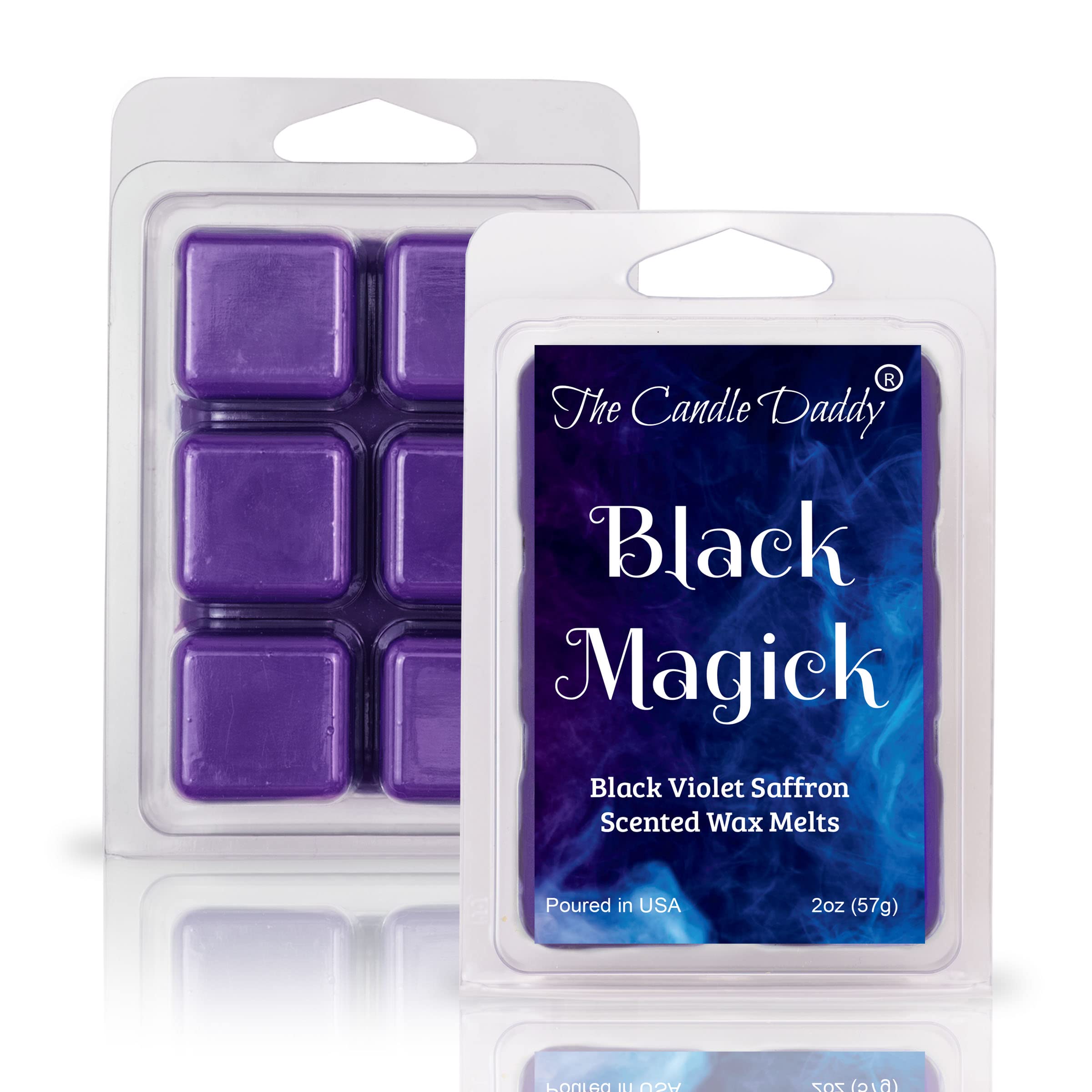 The Candle Daddy wax melt en quemador, perfuma sin vela abierta