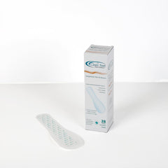 The Clean Seat paquete frontal mostrando 28 unidades y cobertura completa