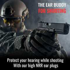 The Ear Buddy vista lateral de la forma acampanada para sellado