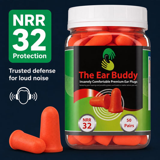 The Ear Buddy detalle de espuma ultrasuave para confort prolongado