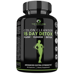 THE ENCLARE NUTRITION frente del producto mostrando confianza y limpieza intestinal