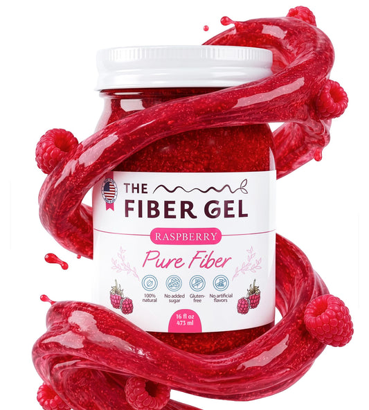 The Fiber Gel frasco frontal mostrando etiqueta limpia y tamaño práctico