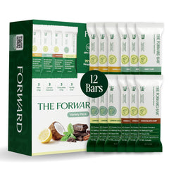 The Forward Bar paquete frontal mostrando barras, conveniente para snacks