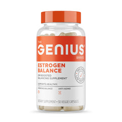 The Genius Brand frasco frontal mostrando diseño y claridad del producto