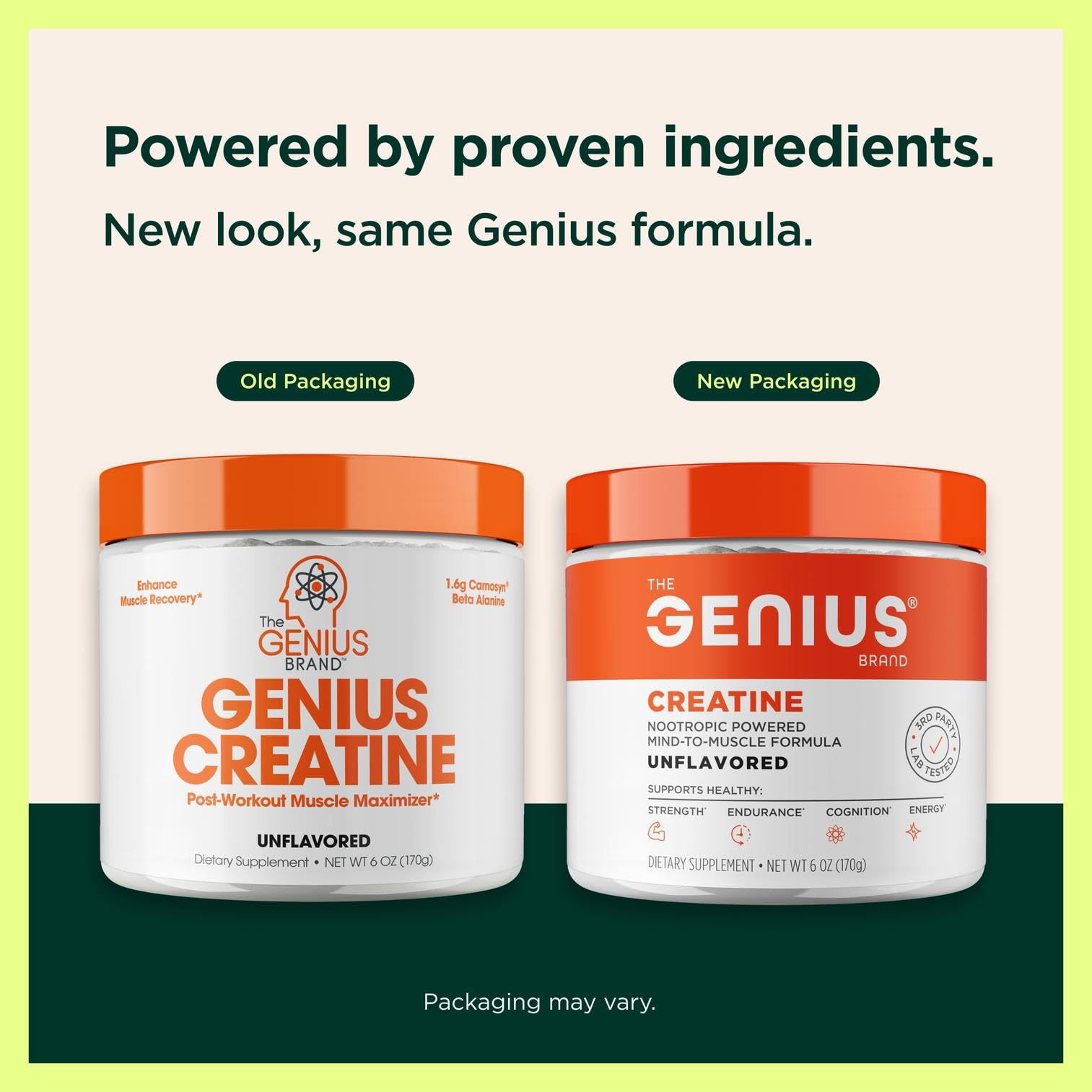 The Genius Brand polvo en primer plano, textura fina y mezcla fácil